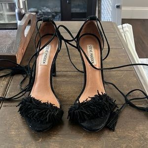 Steve Madden Black Suede Heels